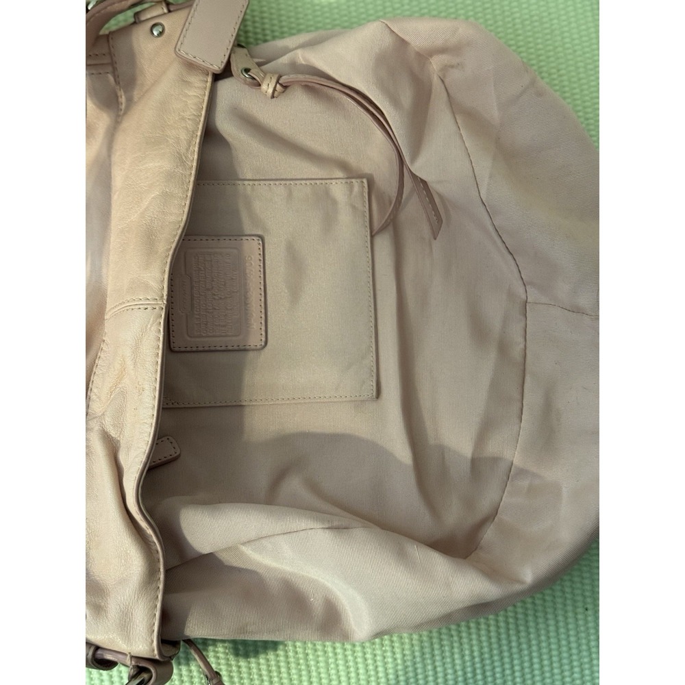 Coach Leather Hobo Bag in Dusty Pink - Picture 10 of 14